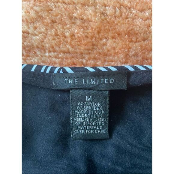 Boatneck Top W Built In Bra Graphic Stripe Stretch The Limited - Picture 2 of 4